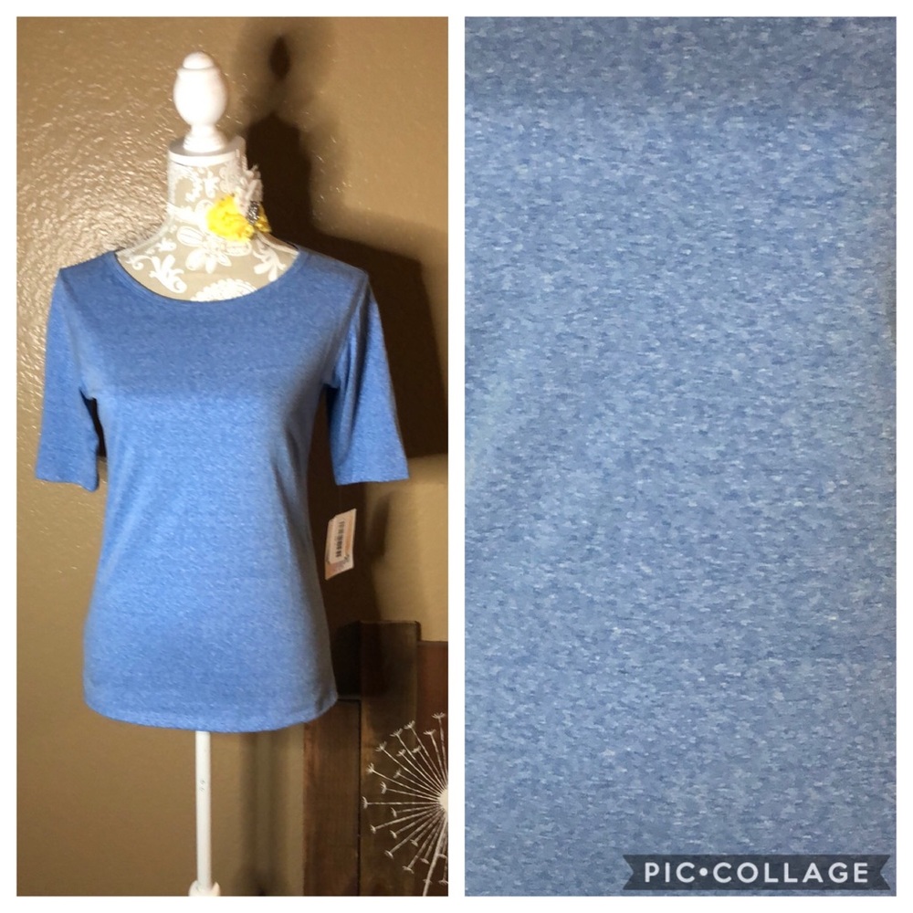 S LulaRoe Gigi shirt blue